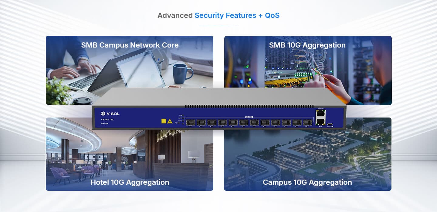 V3700-12X — 12 Ports 10G L3 Management Ethernet Switch, vista 13