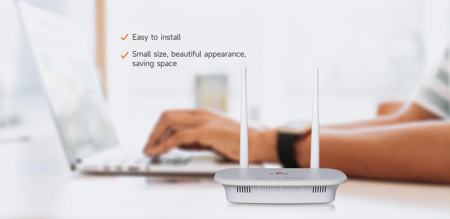 V2801RGW — 1GE+Wi-Fi 4 ONU, vista 10