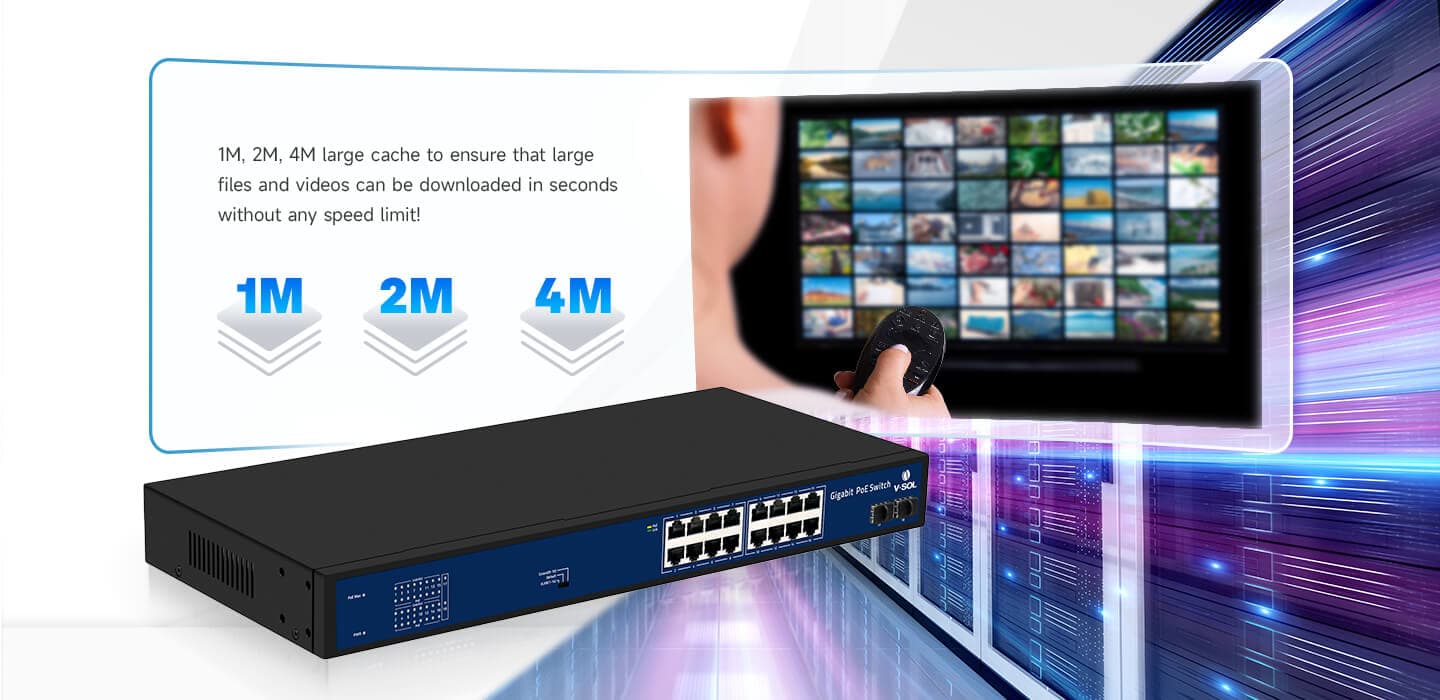 V11XX Series (POE) — Unmanaged POE Switch (V11XX Series), vista 9
