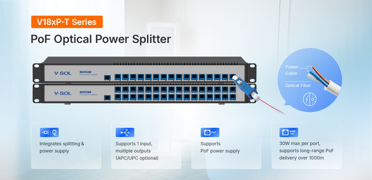 V18xP-T — PoF Optical Power Splitter, vista 7