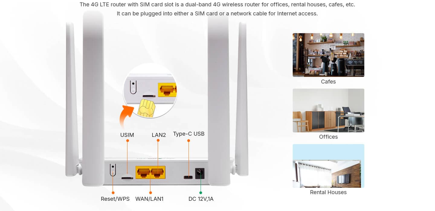 XMC2841-NV — LTE CAT6 CPE (2GE), vista 11