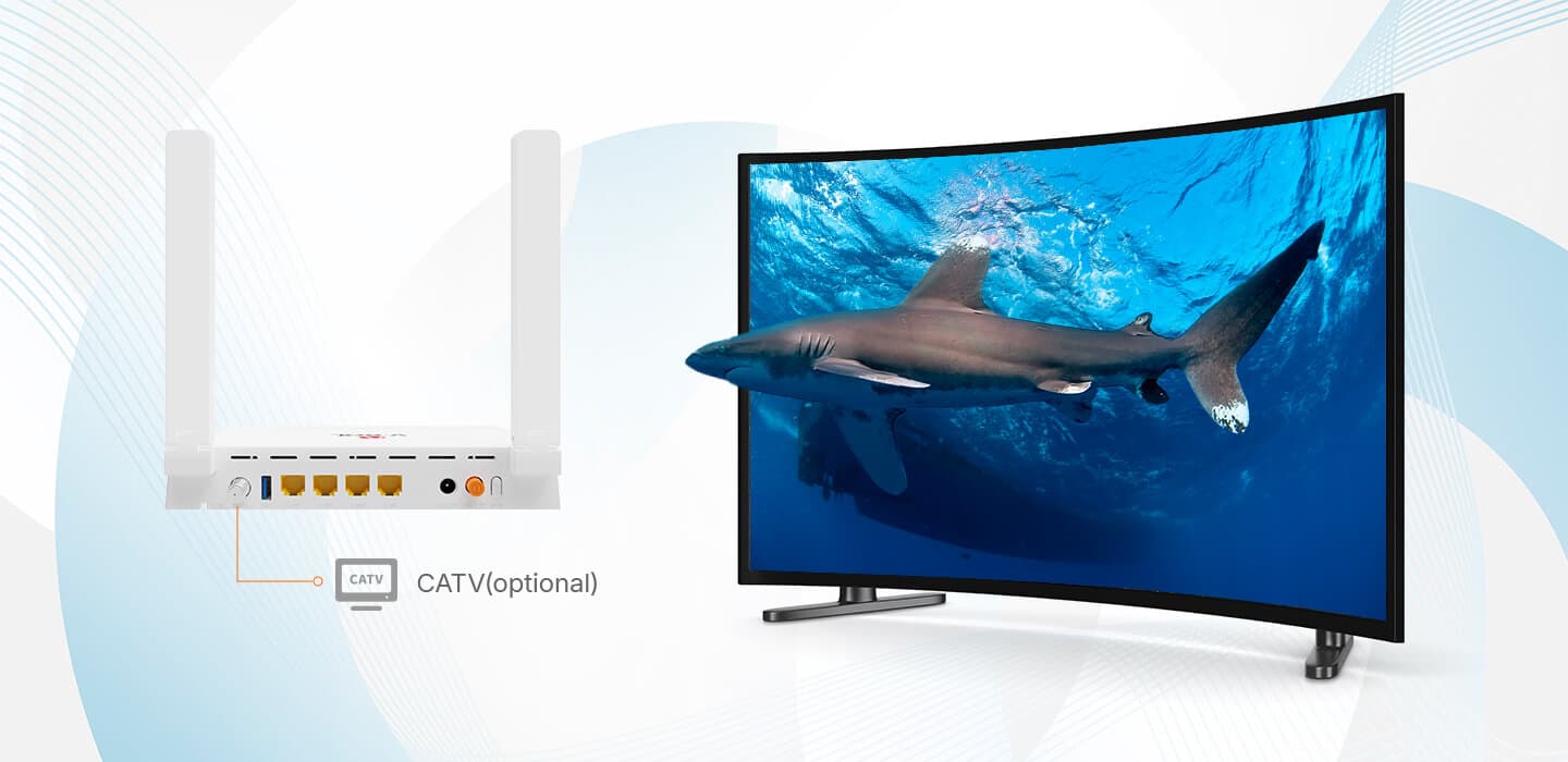 V2804AX30(T)-H — 1XPON+4LAN+1USB3.0+Wi-Fi 6 HGU ONT, vista 10