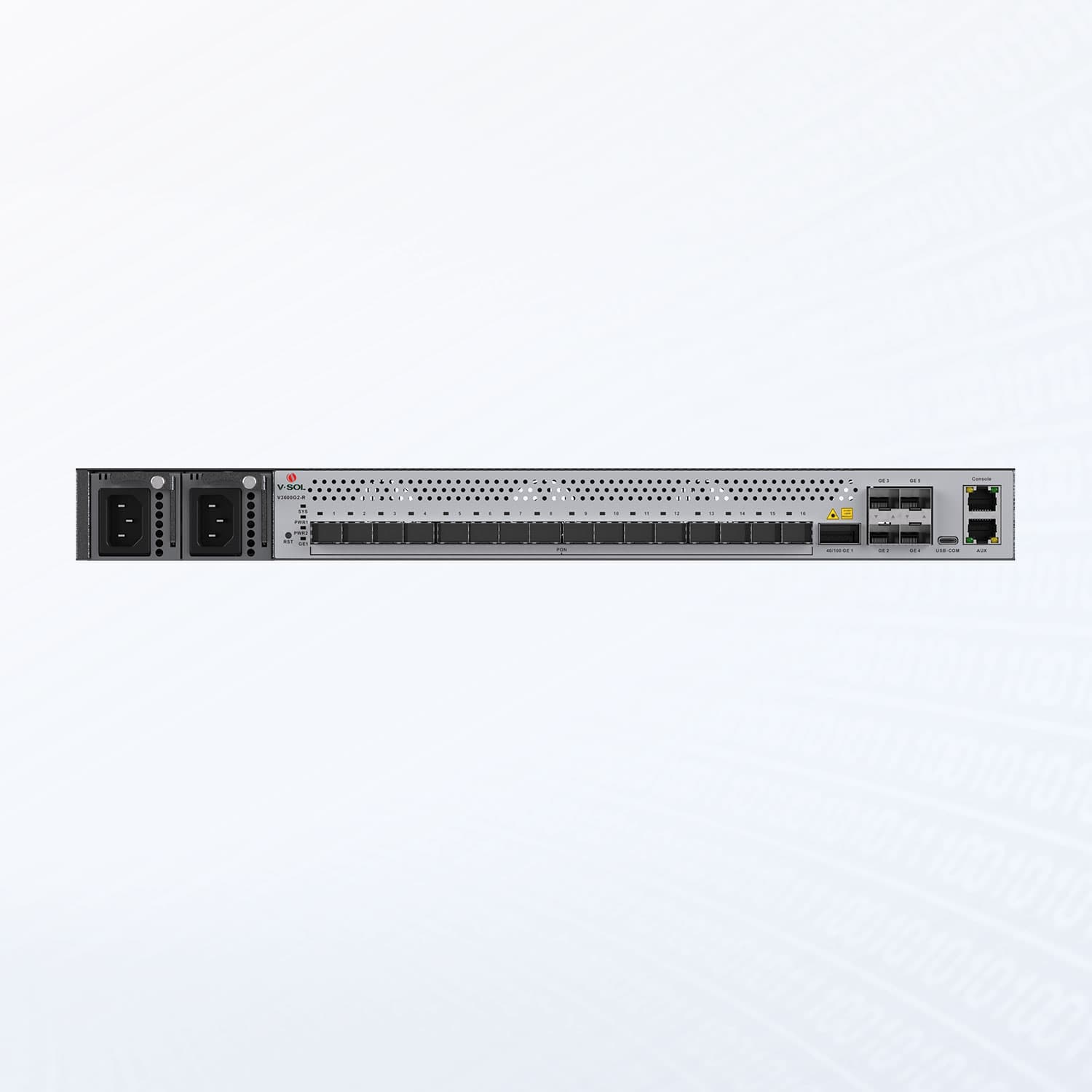 V3600G2-R — 16 Port 10G Combo PON OLT, vista 2