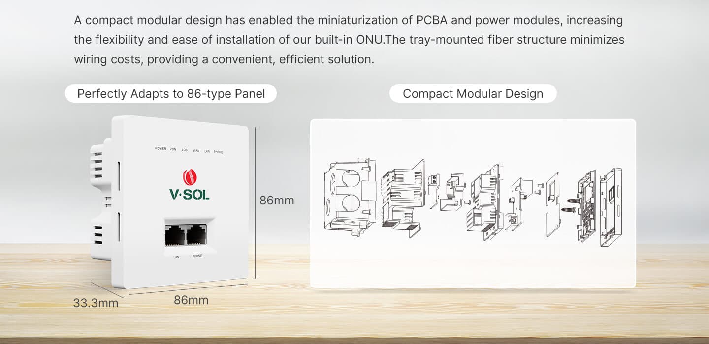 HG322P/HG322PW — 1XPON+1GE+1POTS+Wi-Fi 4 Built-in ONT(86 Type), vista 6