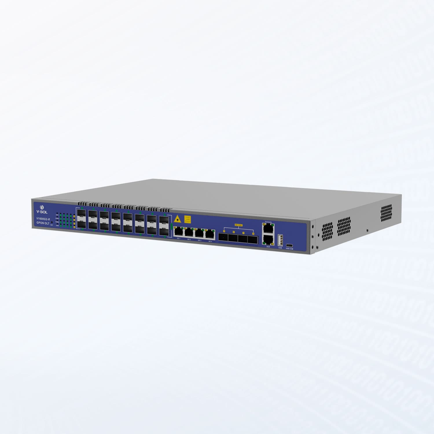 V1600G2-R — 16 Port GPON OLT, vista 2
