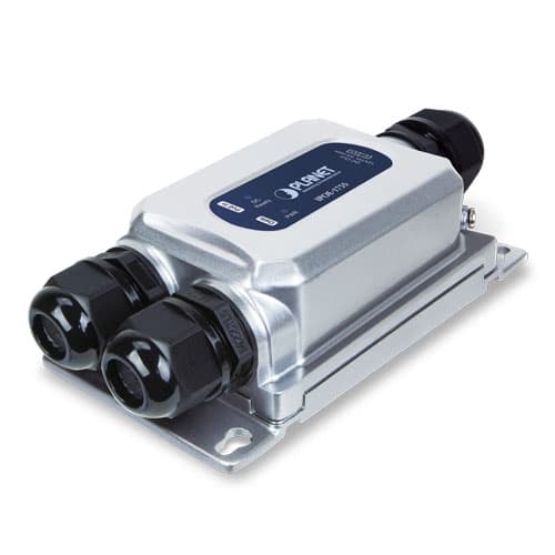 IPOE-175S — Industrial IP67 802.3bt PoE++ Splitter (DC 12V, -40~75 degrees C)
