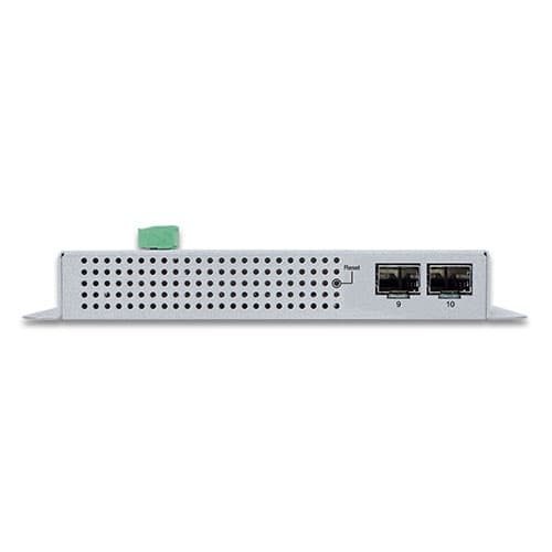 WGS-5225-8T2SV — Industrial L2+ 8-port 10/100/1000T + 2-port 1G/2.5G SFP Wall-mount Managed Switch with LCD Touch Screen, vista 4