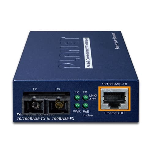 FTP-802 / FTP-802S15 — 100Base-FX to 10/100Base-TX PoE Media Converter, vista 2