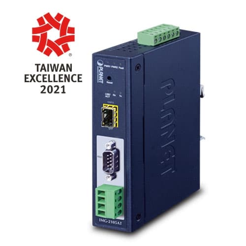 IMG-2105AT / IMG-2102T / IMG-2102TS — Industrial 1-port RS232/422/485 Modbus Gateway with 1-Port 100BASE-FX SFP