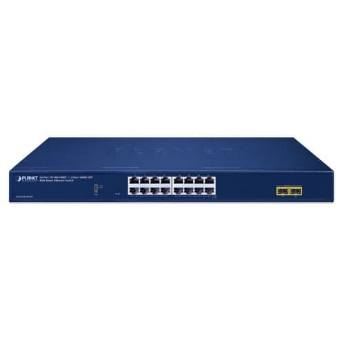 GS-2210-16T2S — 16-Port 10/100/1000T + 2-Port 1000X SFP Web Smart Ethernet Switch, vista 2