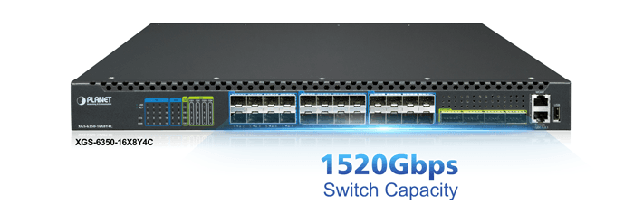 XGS-6350-16X8Y4C — Layer 3 16-Port 10G SFP+ + 8-Port 25G SFP28 + 4-Port 100G QSFP28 Managed Ethernet Switch, vista 10