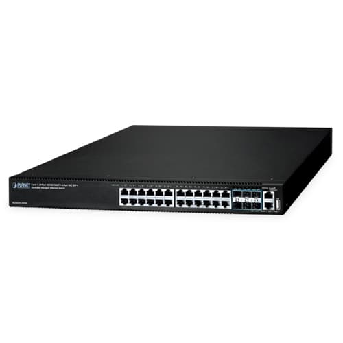 SGS-6341-24T6X — Layer 3 24-Port 10/100/1000T + 6-Port 10G SFP+ Stackable Managed Ethernet Switch