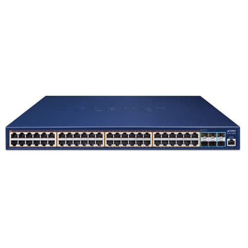 GS-6311-48P6X — L3 48-Port 10/100/1000T 802.3at PoE + 6-Port 10G SFP+ Managed Ethernet Switch, vista 2