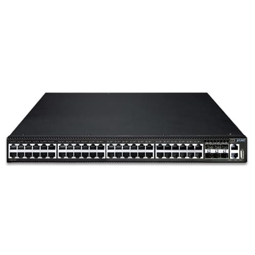 SGS-6341-48T6X — Layer 3 48-Port 10/100/1000T + 6-Port 10G SFP+ Stackable Managed Ethernet Switch, vista 2