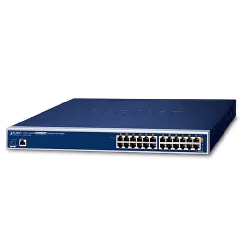 HPOE-1200G — 12-Port Gigabit IEEE 802.3at PoE+ Managed Injector Hub