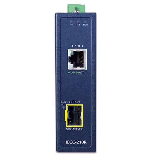 IECC-210R — Industrial EtherCAT Media Converter, vista 2