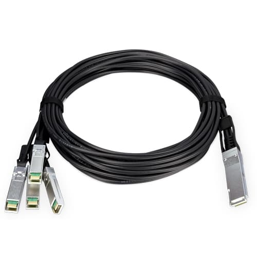 CB-QSFP4X25G-3M — 100G QSFP28 to 4 25G SFP28 Breakout Cable - 3M