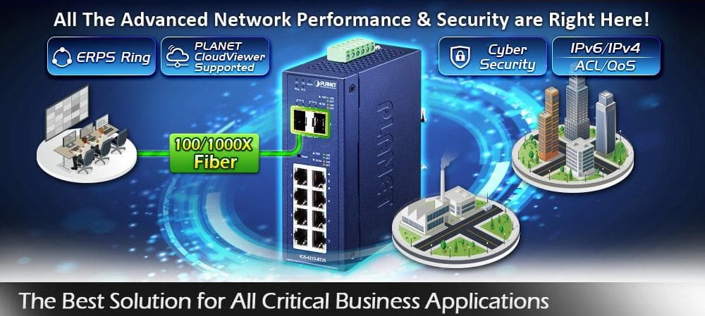 IGS-4215-8T2S — Industrial L2/L4 8-Port 10/100/1000T + 2-Port 100/1000X SFP Managed Switch, vista 4