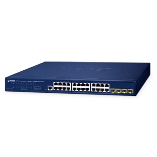 GS-4210-24T4S / GS-4210-24T4SR — 24-Port 10/100/1000T + 4-Port 1G/2.5G SFP Managed Ethernet Switch