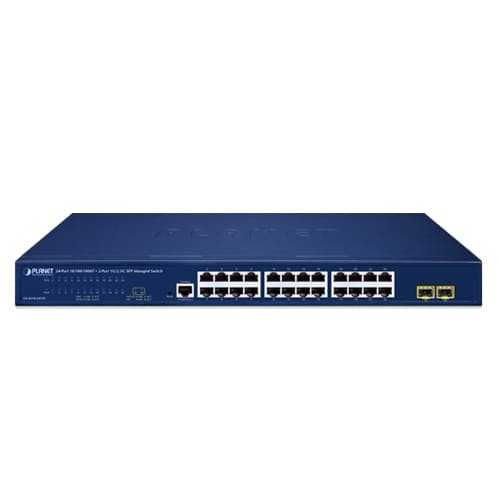 GS-4210-24T2S — 24-Port 10/100/1000T + 2-Port 1G/2.5G SFP Managed Ethernet Switch, vista 2