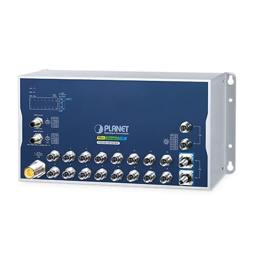ITS-6326-16T-LV / ITS-6326-16T-WV / ITS-6326-18T2XS-WV — Industrial L3 16-Port 10/100/1000T + 2-Port 10GBASE-T M12 + 2-Port 10G Q-ODC Managed Ethernet Switch
