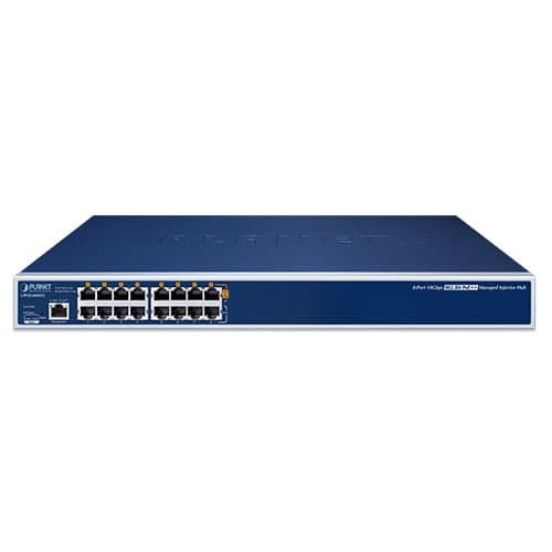 UPOE-800XG — 8-Port 10Gbps 802.3bt PoE++ Managed Injector Hub, vista 2