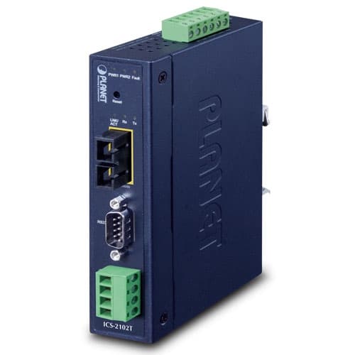 ICS-2105AT / ICS-2102T / ICS-2102TS — Industrial 1-port RS232/422/485 Serial Device Server with 1-Port 100BASE-FX SFP, vista 4