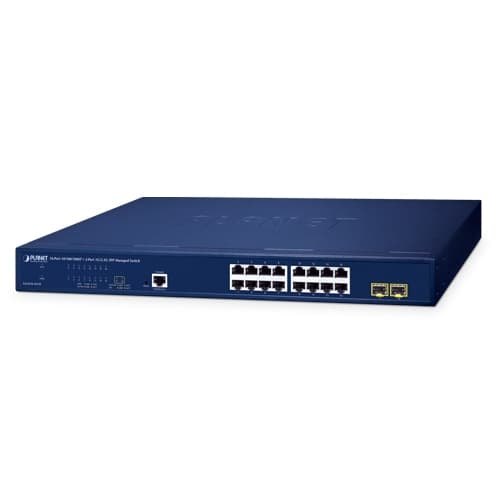 GS-4210-16T2S — 16-Port 10/100/1000T + 2-Port 1G/2.5G SFP Managed Ethernet Switch