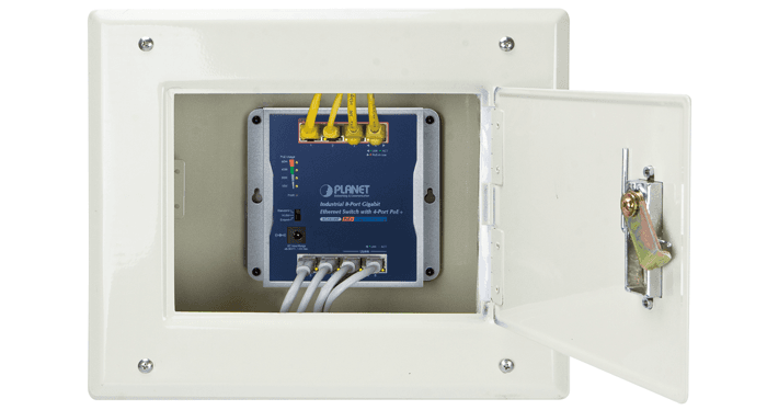 WGS-818HP — Industrial 8-Port 10/100/1000T Wall-mounted Gigabit PoE+ Switch, vista 6