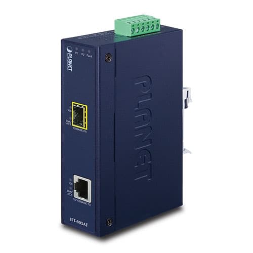 IFT-802T / IFT-802TS15 / IFT-805AT — 10/100Base-TX to 100Base-FX Industrial Media Converter with Wide Operating Temperature, vista 7