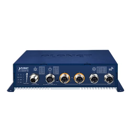 VCG-2406WP-NR — Industrial/Vehicle 5G NR Cellular Wireless Gateway with M12 PoE+, vista 4