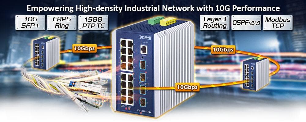 IGS-6325-16T4X — Industrial L3 16-Port 10/100/1000BASE-T + 4-Port 10GBASE-X SFP+ Managed Switch, vista 4
