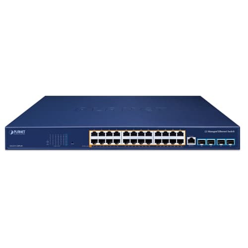 GS-6311-24PL4X — L3 24-Port 10/100/1000T 802.3at PoE + 4-Port 10G SFP+ Managed Ethernet Switch, vista 2