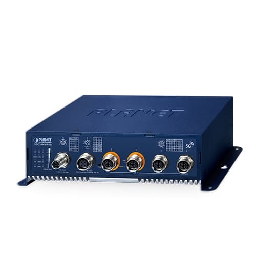 VCG-2406WP-NR — Industrial/Vehicle 5G NR Cellular Wireless Gateway with M12 PoE+, vista 3