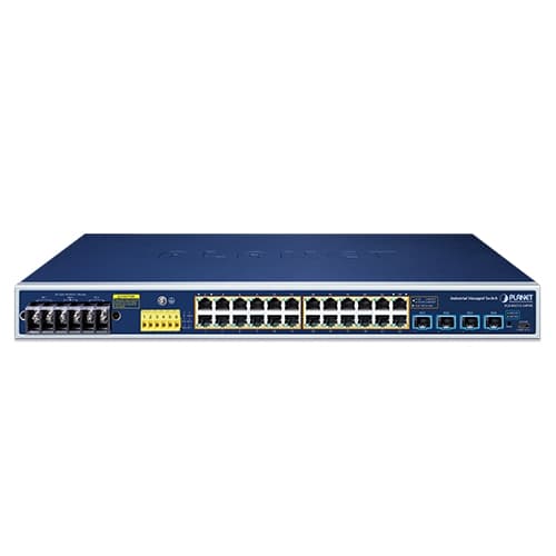 IGS-R4215-24P4X — Industrial L2+ 24-Port 10/100/1000T 802.3at PoE + 4-Port 10G SFP+ Managed Ethernet Switch, vista 2