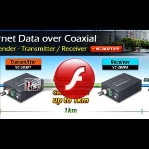 VC-203PT — PoE over Coaxial Extender – Transmitter, vista 3