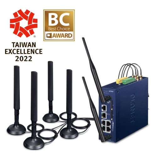 ICG-2515W-NR — Industrial 5G NR Cellular Wireless Gateway with 5-Port 10/100/1000T