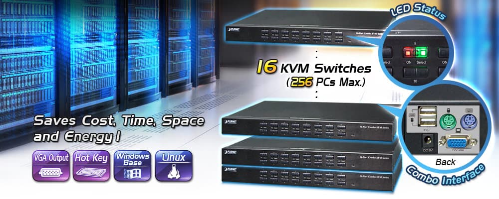KVM-210-08 — 8-Port Combo KVM Switch, vista 4