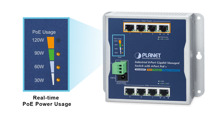 WGS-804HPT — Industrial 8-Port 10/100/1000T Wall-mount Managed Switch with 4-Port PoE+, vista 7
