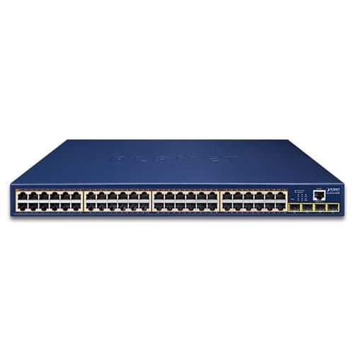 GS-4210-48P4S — 48-Port 10/100/1000T 802.3at PoE + 4-Port 100/1000BASE-X SFP Managed Switch, vista 2