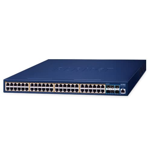 GS-6311-48P6X — L3 48-Port 10/100/1000T 802.3at PoE + 6-Port 10G SFP+ Managed Ethernet Switch