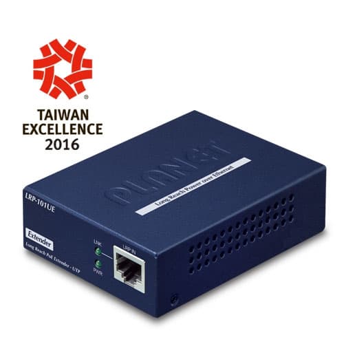 LRP-101U-KIT — 1-Port Long Reach PoE over UTP Extender Kit (LRP-101UH + LRP-101UE), vista 2