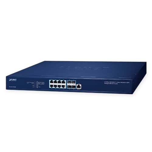 XGS-6311-8T4XR — L3 8-Port 10GBASE-T + 4-Port 10GBASE-X SFP+ Managed Ethernet Switch with Dual 100~240V AC Redundant Power