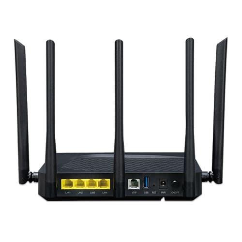 GPN-400AXV — GPON HGU with 4-Port GbE, 3000Mbps 802.11AX Wireless, vista 2