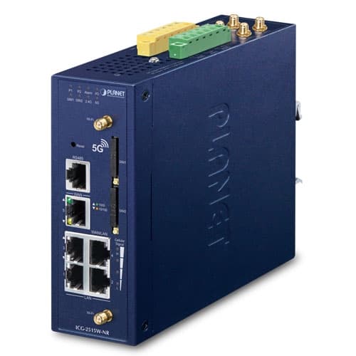 ICG-2515W-NR — Industrial 5G NR Cellular Wireless Gateway with 5-Port 10/100/1000T, vista 2