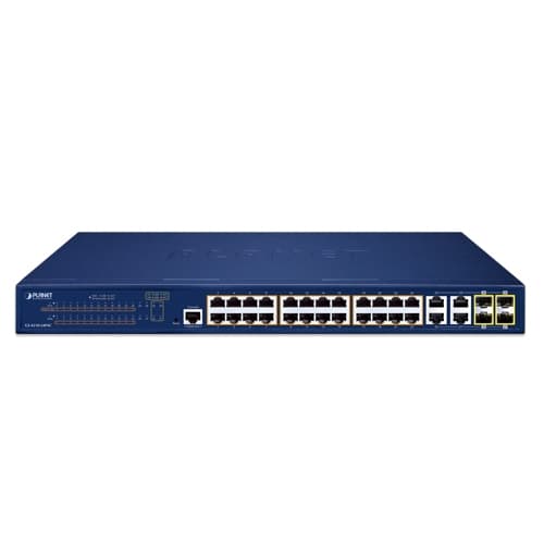 GS-4210-24P4C / GS-4210-24PL4C — 24-Port 10/100/1000T 802.3at PoE + 4-Port Gigabit TP/SFP Combo Managed Switch, vista 2