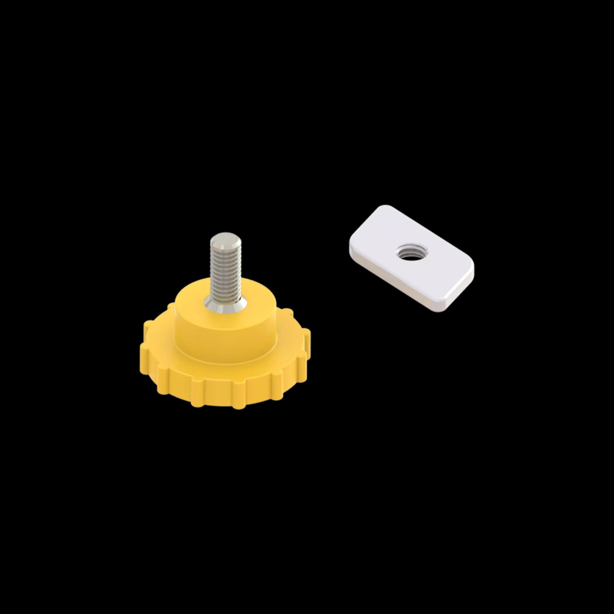 FDS_Plastic Head Screw with Nut for 600mm, kit of 1 Set