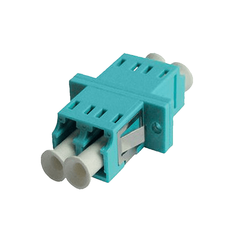 LC Duplex Adapter | w/ Flange, vista 3