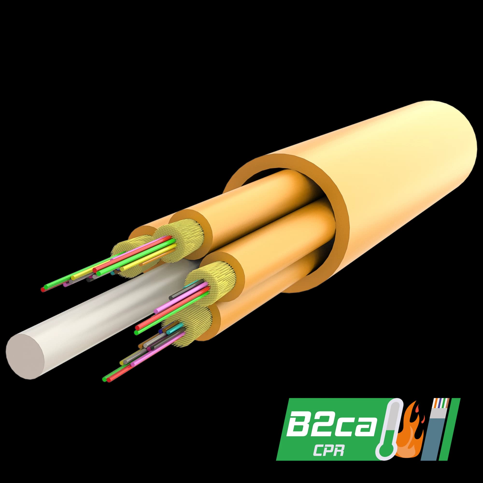 Multi-Fiber Indoor Breakout Cable | IT-B3QH | Cpr: B2ca | up to 144 Fiber, vista 2