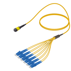 Female MTP Elite to LC/UPC Fanout | Base-12 | Single Mode G657.A2 | 3.0/1.8mm, vista 2